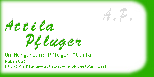 attila pfluger business card